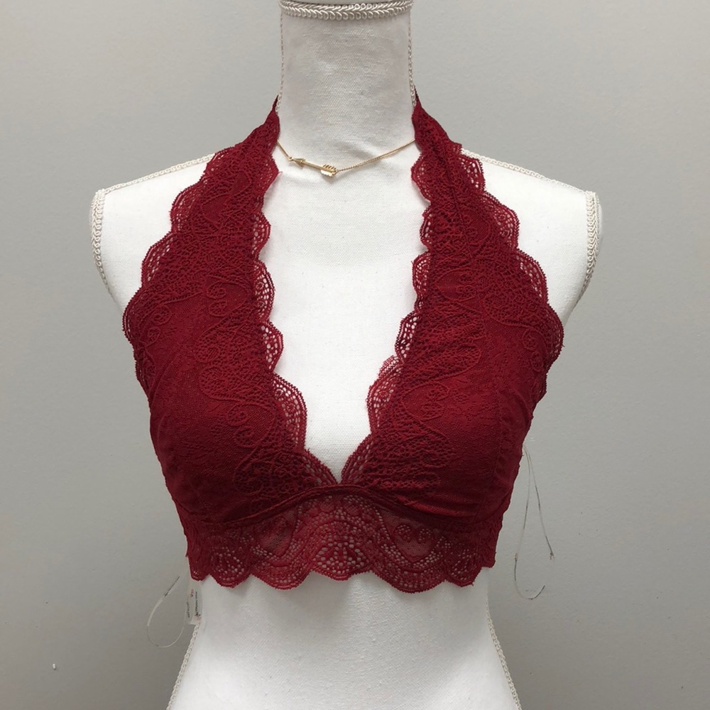 NEW 2 for 1 Bralettes Black & Maroon